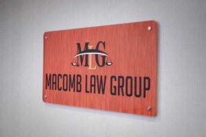 Macomb Law Group Office Sign